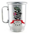 Caneca De Aluminio Caveiras Policia Força Tatica Policial