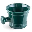 Caneca de barbear Linkidea acrílica com alça verde