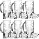 Caneca de Bebida JoyServe Cowboy Boot 500ml - Sem BPA - Pacote com 12 Unidades