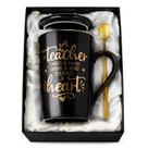Caneca de café ALBISS Best Teacher Appreciation 400 mL com tampa