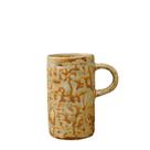 Caneca de café artesanal em cerâmica exclusiva com esmalte abstrato 340mL
