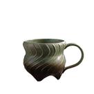 Caneca de café artesanal em cerâmica Swirl Design 350ml