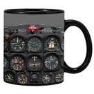 Caneca de café Aviation Cockpit Instrument Panel 350ml