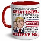 Caneca de café BECHUSKY Sister Birthday Gift 311 ml
