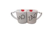 Caneca de Café com 2 peças Frase Mozão de Porcelana Caneca de Café com 2 peças Frase Mozão de Porcelana