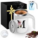 Caneca de café com agitação magnética MNZZ em aço inoxidável USB Caneca de café com agitação magnética MNZZ em aço inoxidável USB