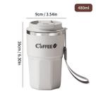 caneca de café com tampa e alça aço inoxidável chá leite xícara de café parede dupla isolada anti escaldante copo para beber. login lindo COCA COLA