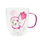 Caneca de café Disney The Aristocats Marie XOXO 400 ml de vidro Caneca de café Disney The Aristocats Marie XOXO 400 ml de vidro