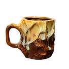 Caneca de café exclusiva Ceramic Brown/Tan Drip Glaze 350ml