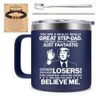 Caneca de café Fufendio Step Dad 14 oz com isolamento de parede dupla