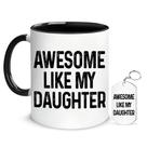 Caneca de café Hyturtle 330 ml Awesome Like My Daughter