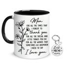 Caneca de café Hyturtle Mom, presente de cerâmica de 11 onças