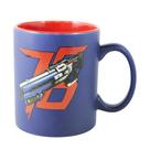 Caneca de café JUST FUNKY Overwatch 76 Cerâmica 473ml Azul/Vermelha