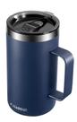 Caneca de café KXIAOCHEN isolada 590mL em aço inoxidável azul marinho Caneca de café KXIAOCHEN isolada 590mL em aço inoxidável azul marinho