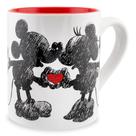 Caneca de café Silver Buffalo Disney Micky Minnie Heart 414ml Caneca de café Silver Buffalo Disney Micky Minnie Heart 414ml