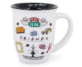 Caneca de café Silver Buffalo Friends Central Perk 480 ml de cerâmica Caneca de café Silver Buffalo Friends Central Perk 480 ml de cerâmica