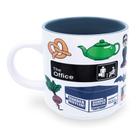 Caneca de café Silver Buffalo The Office Icons 380 ml de cerâmica