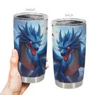 Caneca de café Tumbler Oasisdream 600 ml com estampa de dragão
