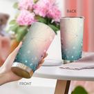 Caneca de café Tumbler Oasisdream 600 ml com estampa de floco de neve