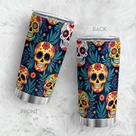 Caneca de café Tumbler Oasisdream 600 ml com Skull Print 18/8 SS