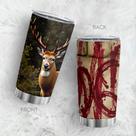 Caneca de café Tumbler Oasisdream 600 ml de aço inoxidável com estampa de veado