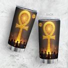 Caneca de café Tumbler Oasisdream 600 ml de aço inoxidável com impressão cruzada