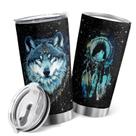 Caneca de café Tumbler Oasisdream 600mL de aço inoxidável