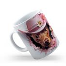 Caneca de Cerâmica 325ml Gatos e Dogs 3D