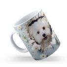 Caneca de Cerâmica 325ml Gatos e Dogs 3D
