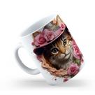 Caneca de Cerâmica 325ml Gatos e Dogs 3D