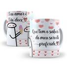 Caneca de Cerâmica Branca 325ml Flork Namorados
