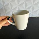 Caneca de cerâmica branca com alça 300ml para café chá leite xícara grande porcelana