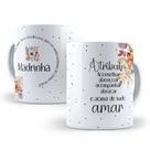 Caneca de Cerâmica Branca Personalizada 325ml Tema Crisma Caneca de Cerâmica Branca Personalizada 325ml Tema Crisma