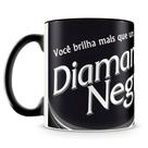 Caneca de Cerâmica com Estampa de Chocolates - 325ml - Diamante Negro