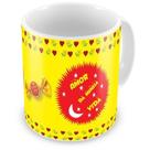 Caneca de Cerâmica com Estampa de Chocolates - Serenata Amor da Minha Vida - 325ml