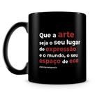 Caneca de Cerâmica com Trechos de Poesia - Tom de Poesia - 325ml Caneca de Cerâmica com Trechos de Poesia - Tom de Poesia - 325ml