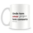 Caneca de Cerâmica com Trechos de Poesia - Tom de Poesia Caneca de Cerâmica com Trechos de Poesia - Tom de Poesia