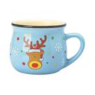 Caneca de Cerâmica de Natal com Desenhos Animados - Ideal para Café ou Leite