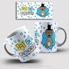 Caneca de Cerâmica Dia dos Pais "Pai de Cachorro"