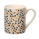 Caneca De Cerâmica Dots 330 ML Estampada 13 x 8 x 9cm