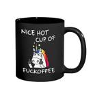 Caneca de cerâmica Funny Unicorn 350ml Nice Hot Cup of F*ckoffee