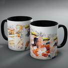 Caneca de Cerâmica Naruto - Evolução com Capacidade de 325ml
