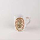 Caneca de Cerâmica Pascoa Fendi Poa Bege 9x12cm - Unid.