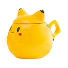 Caneca De Cerâmica Pikachu De 300ml Com Tampa SHUNXIANG Pokémon Padrão Fofo Esférico Presente