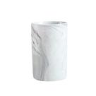Caneca de cerâmica RabyLeo Marble com suporte para escova de dentes 300 ml (cinza)