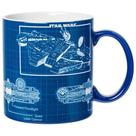 Caneca de cerâmica Silver Buffalo Star Wars Millenium Falcon 600ml Caneca de cerâmica Silver Buffalo Star Wars Millenium Falcon 600ml