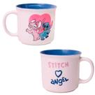 Caneca de Cerâmica Stitch e Angel Namorados 350ml 10026385 - ZonaCriativa