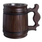 Caneca de cerveja MyFancyCraft MFC 300ml Copo de aço inoxidável de madeira