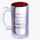 Caneca de chop 450ml eletrostatica amiga desde sempre