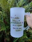 Caneca de chopp 475ml com frase